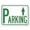 Signmission Parking with Arrow Pointing Up Heavy-Gauge Aluminum Rust Proof Parking Sign, 18" x 24", A-1824-23343 A-1824-23343 - alternate 1